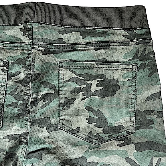 No Boundaries size Xl (15-17) thin green camo skinny pants elastic waist NWOT - Picture 11 of 16